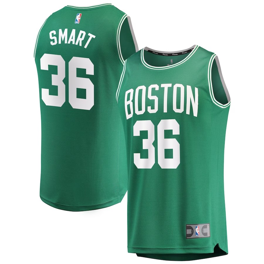 Men's Boston Celtics Marcus Smart Fanatics Branded Green Fast Break Replica Player Jersey