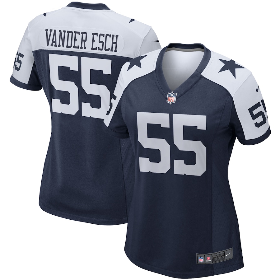 Women’s Dallas Cowboys Leighton Vander Esch Nike Navy Alternate Game Team Jersey