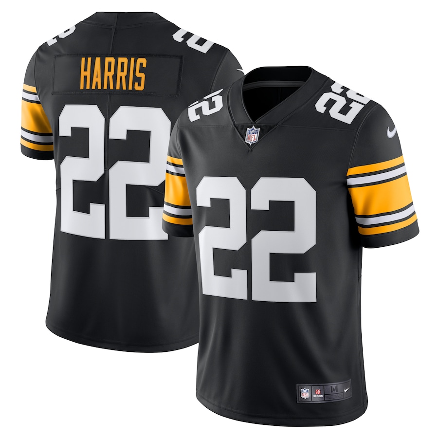 Men’s Pittsburgh Steelers Najee Harris Nike Black Alternate Vapor Limited Jersey