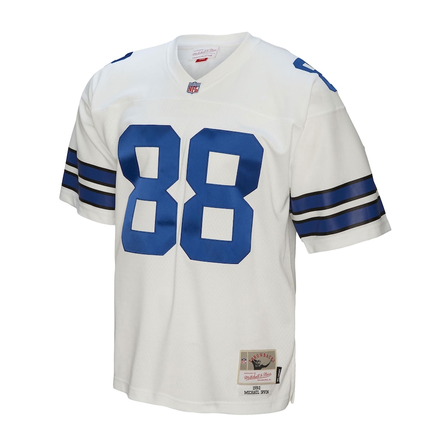 Men’s Dallas Cowboys Michael Irvin Mitchell & Ness White 1992 Legacy Replica Jersey