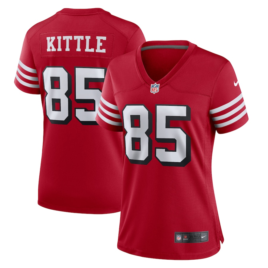 Women’s San Francisco 49ers George Kittle Nike Red Alternate Player Game Jersey
