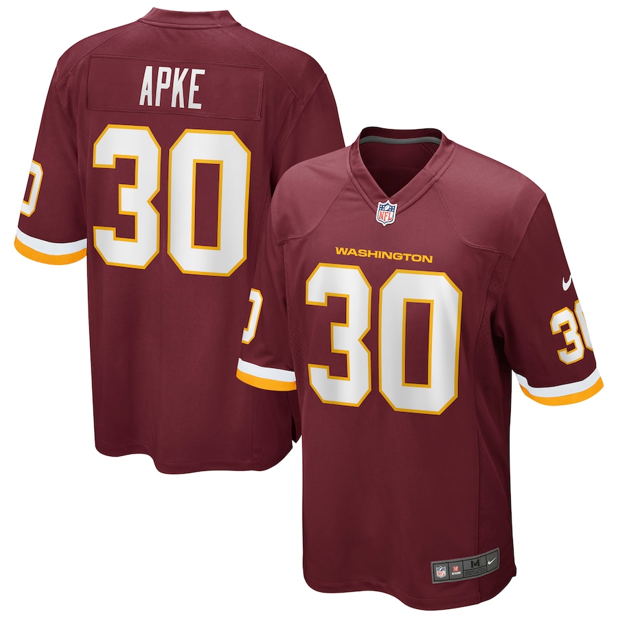 Men’s Nike Troy Apke Washington Football Team Burgundy Game Player Jersey