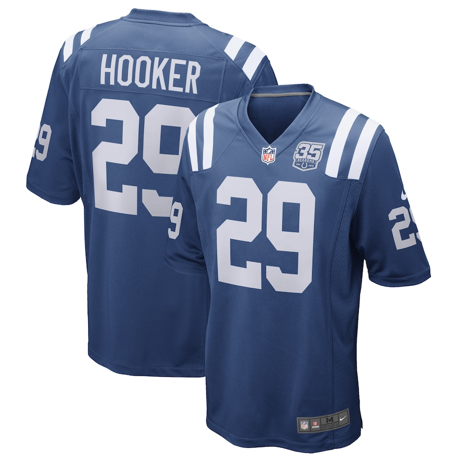Men’s Indianapolis Colts Malik Hooker Nike Royal 35th Season Game Jersey