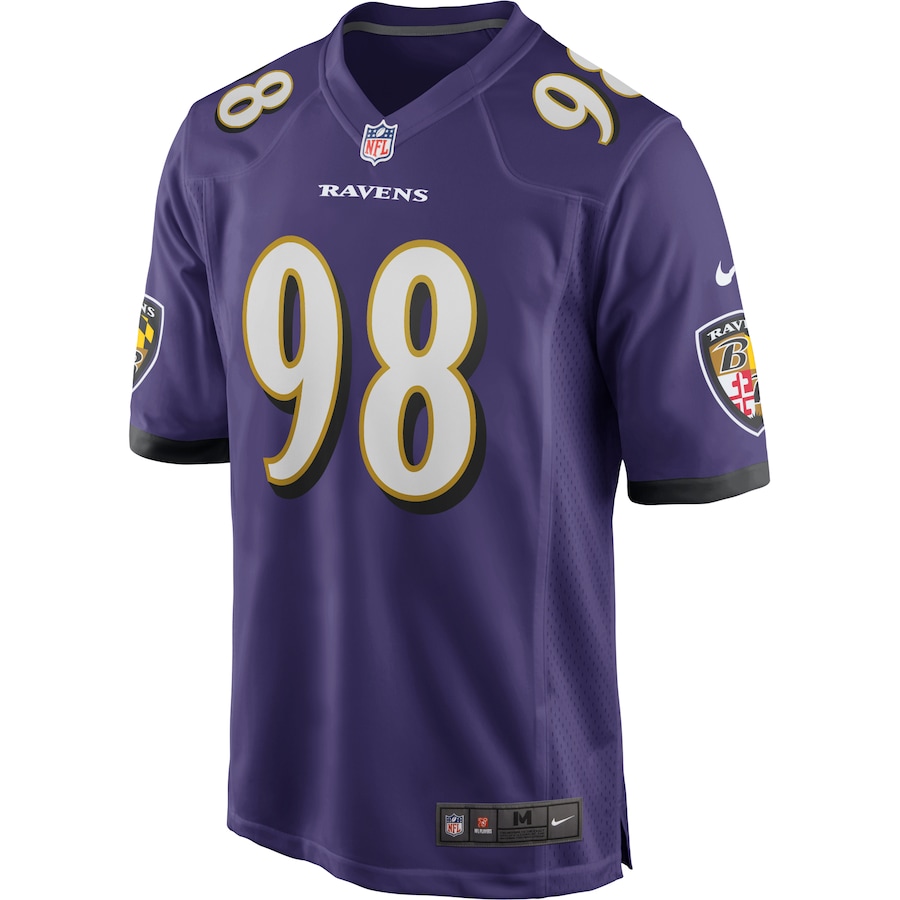 Men’s Baltimore Ravens Tony Siragusa Nike Purple Game Retired Player Jersey