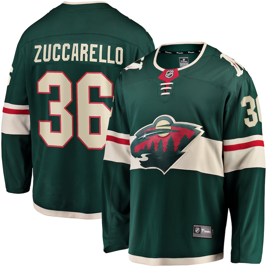 Men's Minnesota Wild Mats Zuccarello Fanatics Branded Green Team Color Breakaway Player Jersey