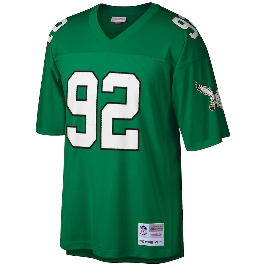 Men’s Philadelphia Eagles Reggie White Mitchell & Ness Kelly Green Legacy Replica Jersey