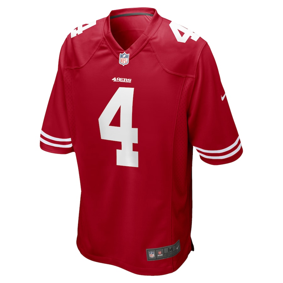 Men’s San Francisco 49ers Nick Mullens Nike Scarlet Game Player Jersey