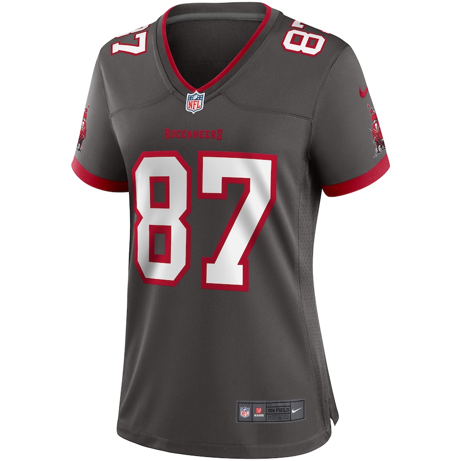 Women’s Tampa Bay Buccaneers Rob Gronkowski Nike Pewter Alternate Game Jersey