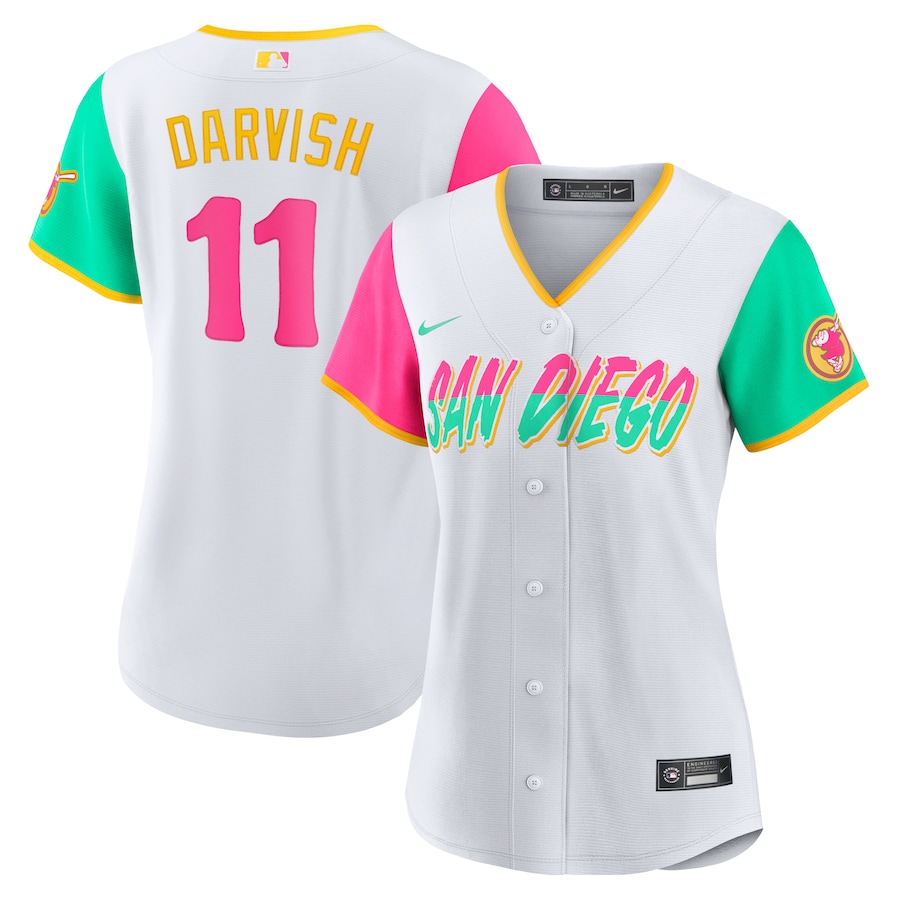 Women's San Diego Padres Yu Darvish White 2022 City Connect Replica Player Jersey