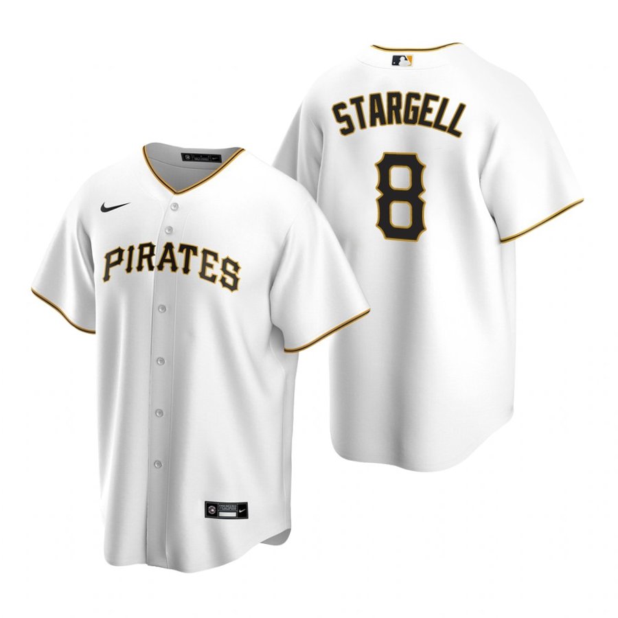 Men's Pittsburgh Pirates Willie Stargell Nike White Home Replica Player Name Jersey