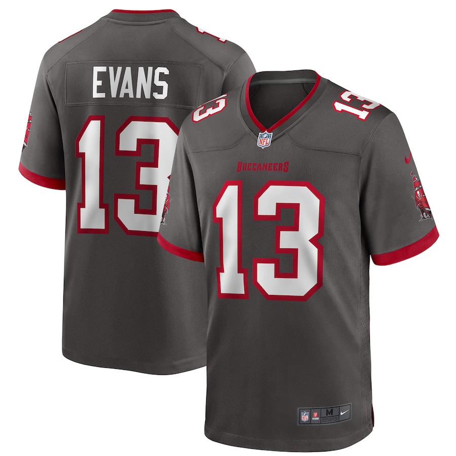 Men’s Tampa Bay Buccaneers Mike Evans Nike Pewter Alternate Game Jersey