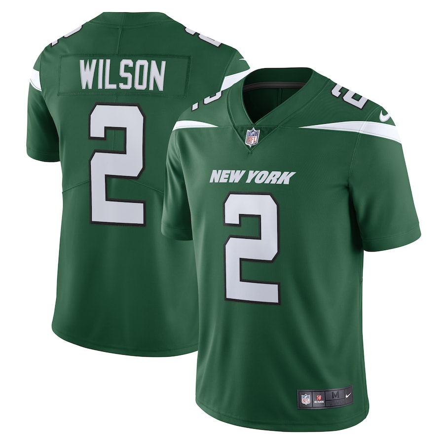 Men’s New York Jets Zach Wilson Nike Gotham Green Vapor Limited Jersey