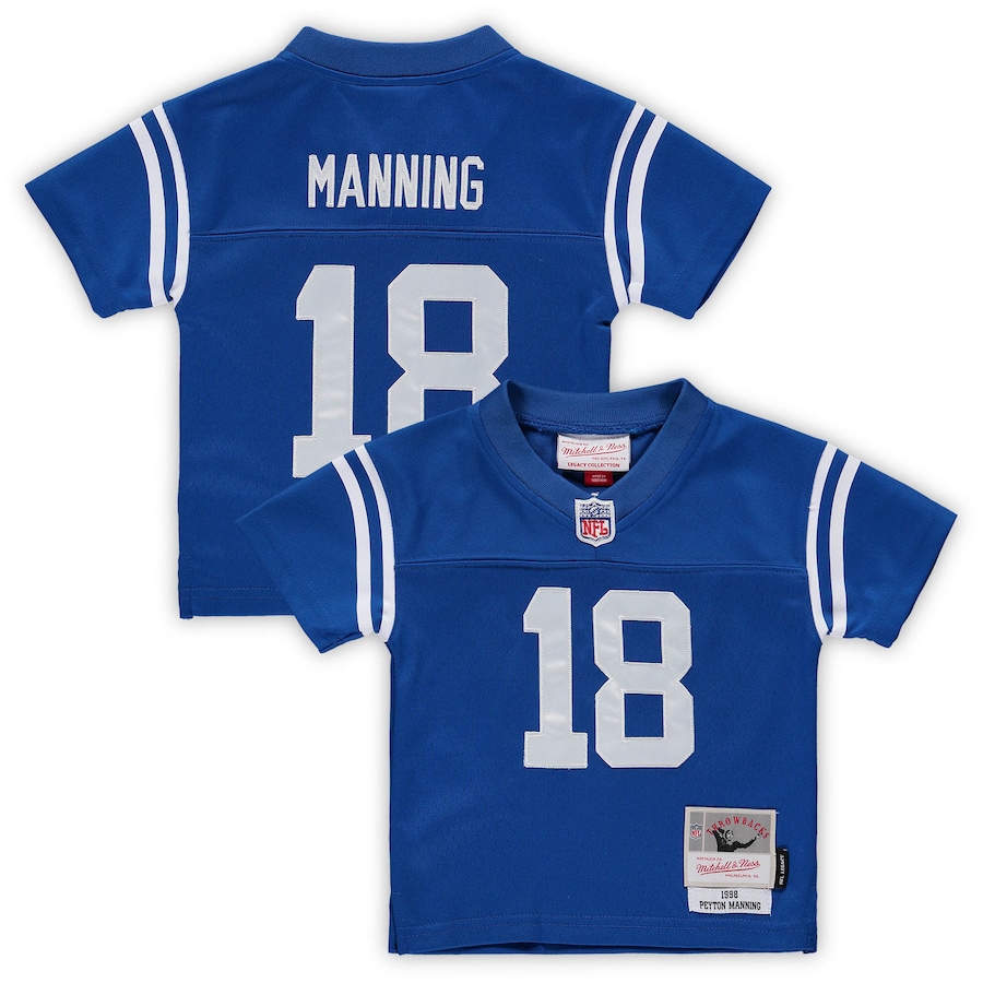 Infant Indianapolis Colts Peyton Manning Mitchell & Ness Royal 1998 Retired Legacy Jersey