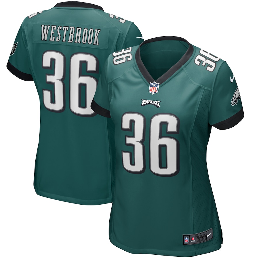 Women’s Philadelphia Eagles Brian Westbrook Nike Midnight Green Game Retired Player Jersey