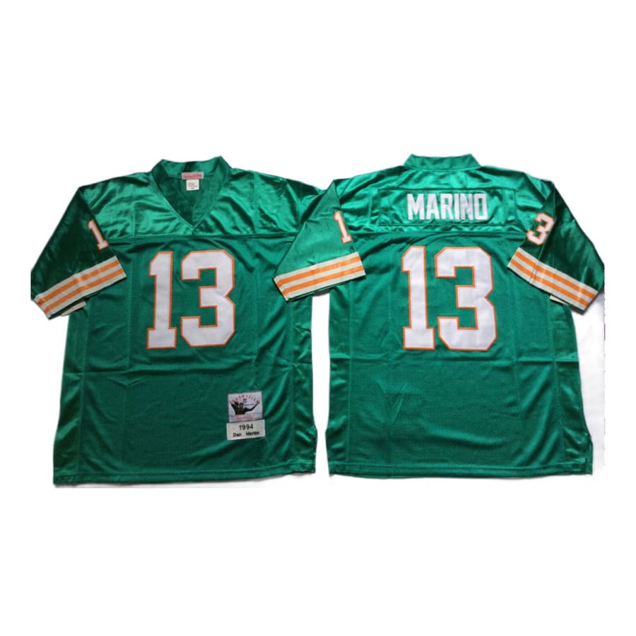 Men's Miami Dolphins Dan Marino Mitchell & Ness Aqua 1994 Throwback Jersey