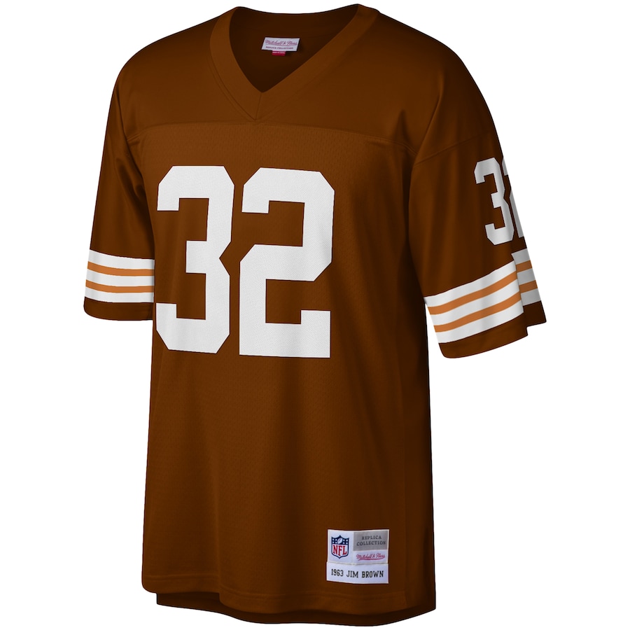 Men’s Cleveland Browns Jim Brown Mitchell & Ness Brown Legacy Replica Jersey