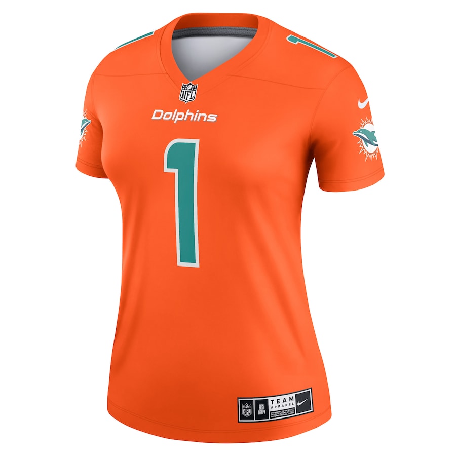Women’s Miami Dolphins Tua Tagovailoa Nike Orange Inverted Legend Jersey