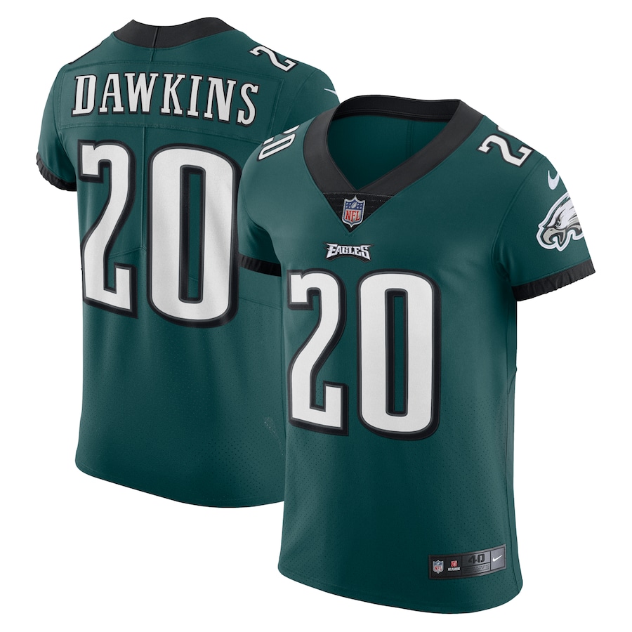 Men’s Philadelphia Eagles Brian Dawkins Nike Midnight Green Vapor Elite Retired Player Jersey