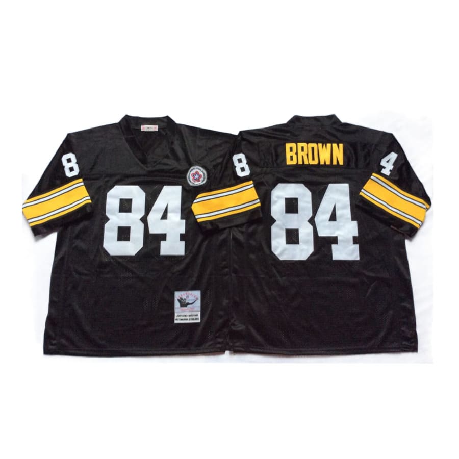 Men's Pittsburgh Steelers Antonio Brown Mitchell & Ness Black 1975 Jersey