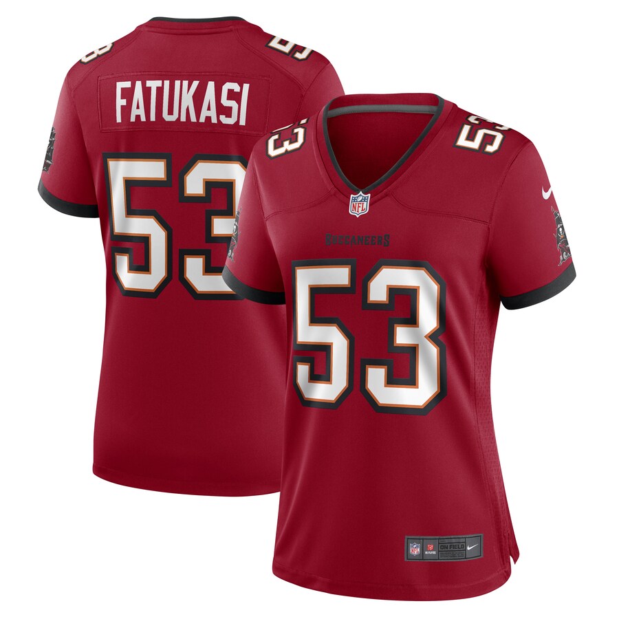 Women’s Tampa Bay Buccaneers Olakunle Fatukasi Nike Red Game Player Jersey