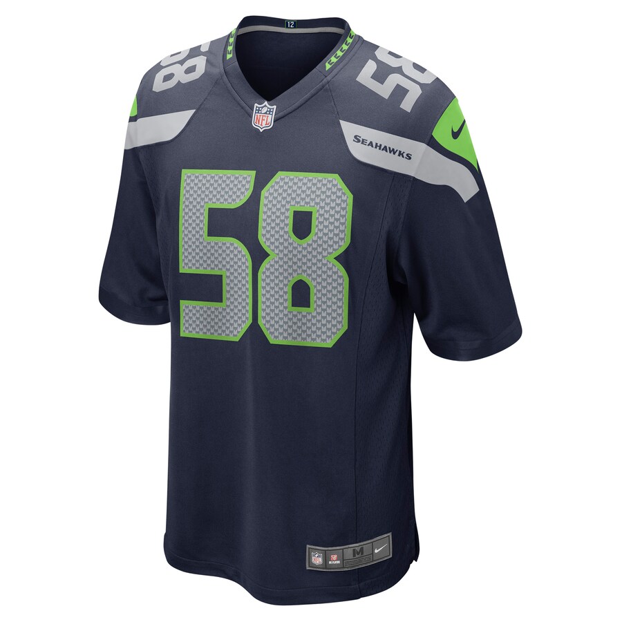 Men’s Seattle Seahawks Tanner Muse Nike College Navy Game Player Jersey