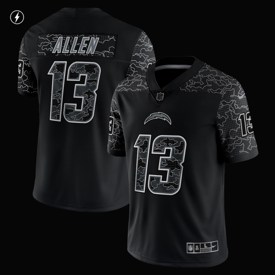 Men’s Los Angeles Chargers Keenan Allen Nike Black RFLCTV Limited Jersey