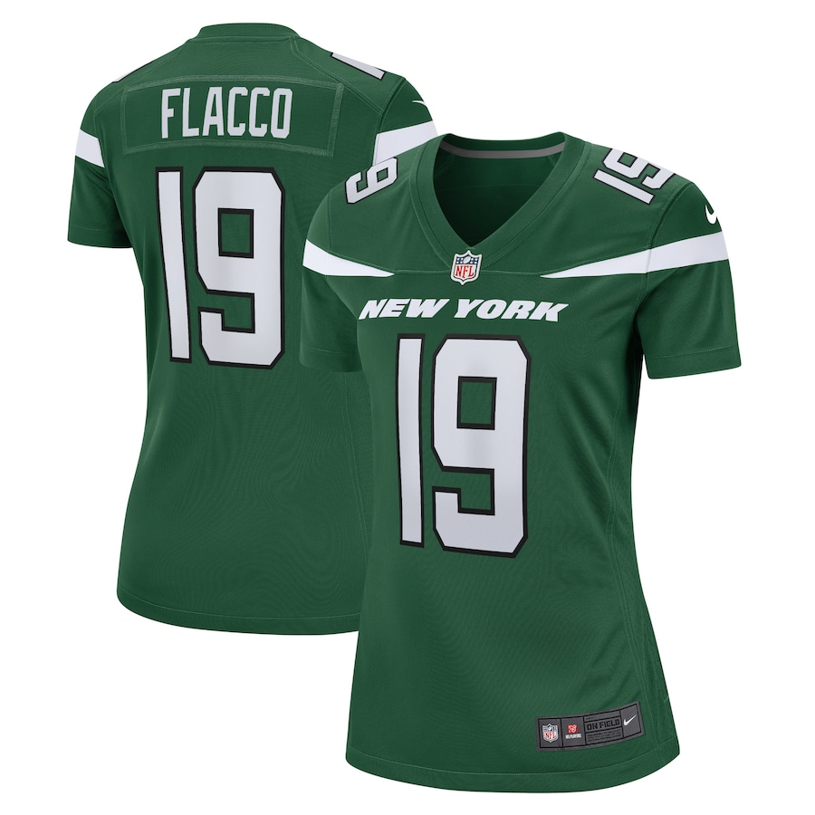Women’s New York Jets Joe Flacco Nike Gotham Green Player Game Jersey