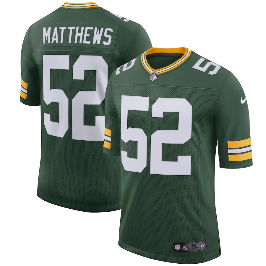 Youth Green Bay Packers Clay Matthews Nike Green Classic Limited Player Jersey