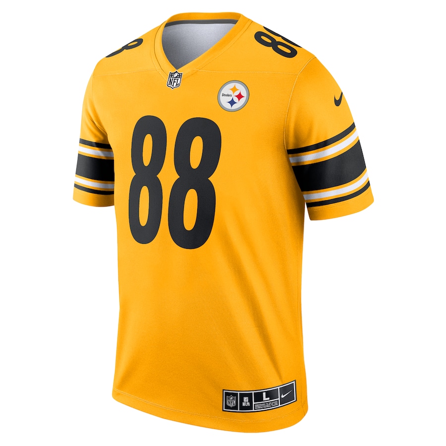 Men’s Pittsburgh Steelers Pat Freiermuth Nike Gold Inverted Legend Jersey