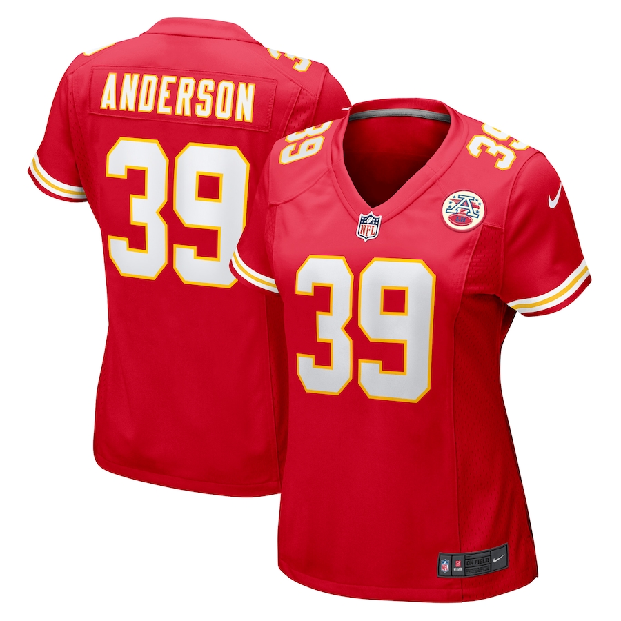 Women’s Kansas City Chiefs Zayne Anderson Nike Red Player Game Jersey