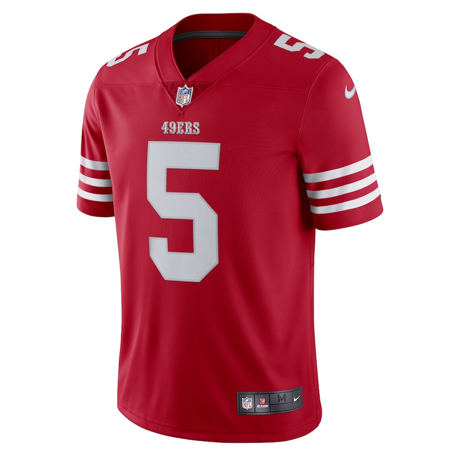 Men’s San Francisco 49ers Trey Lance Nike Scarlet Vapor Limited Jersey