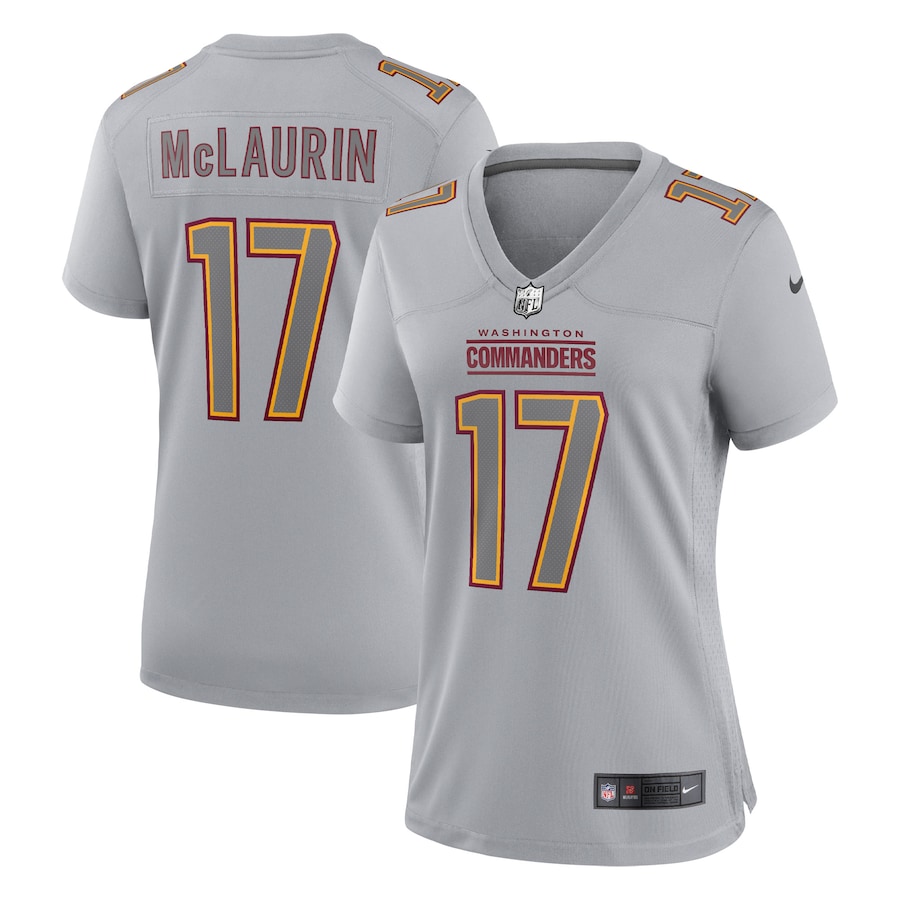 Women’s Washington Commanders Terry McLaurin Nike Gray Atmosphere Fashion Game Jersey