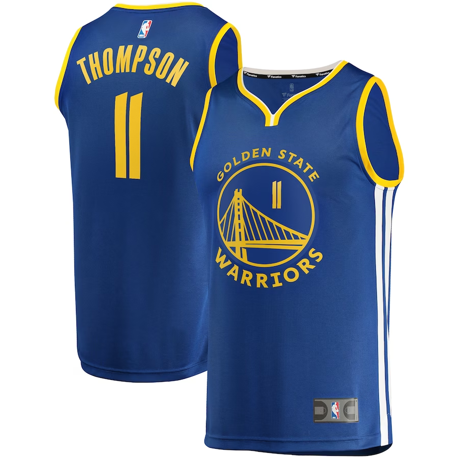 Men's Golden State Warriors Klay Thompson Royal 2022/23 Fast Break Replica Player Jersey - Icon Edition