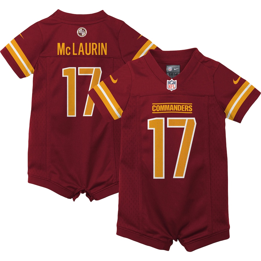 Newborn & Infant Washington Commanders Terry McLaurin Nike Burgundy Game Romper Jersey