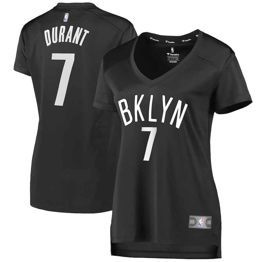 Women's Brooklyn Nets Kevin Durant Fanatics Branded Charcoal Fast Break Player Jersey - Statement Edition