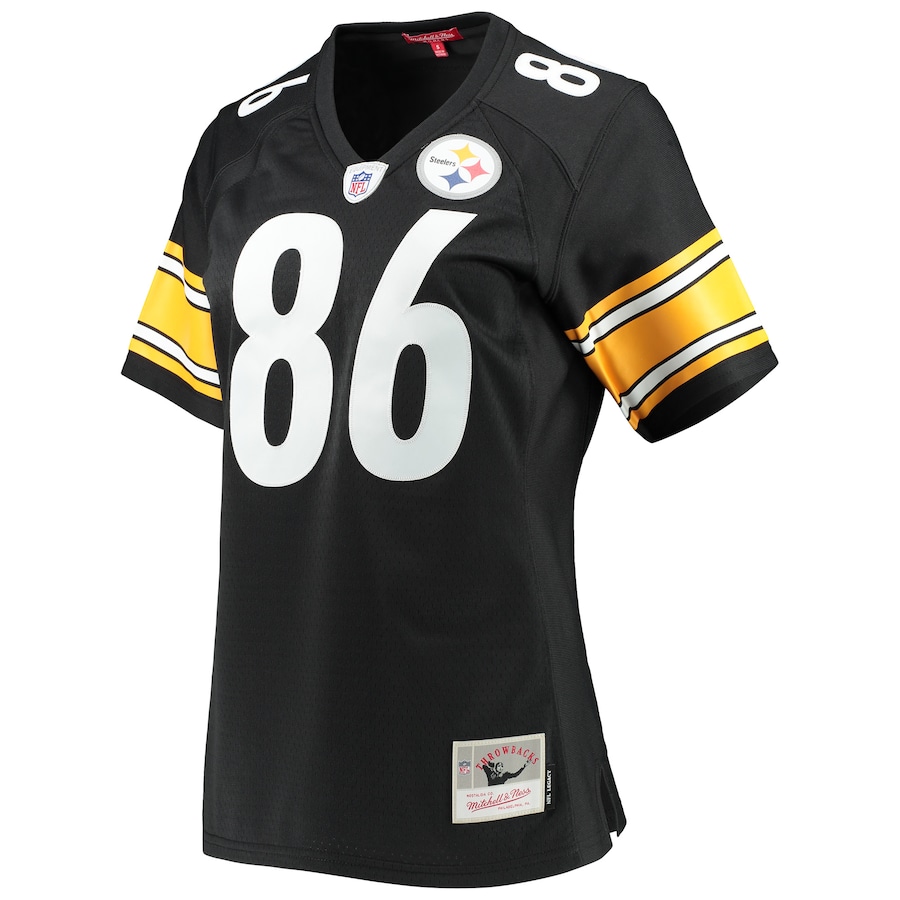 Women’s Pittsburgh Steelers Hines Ward Mitchell & Ness Black Legacy Replica Player Jersey