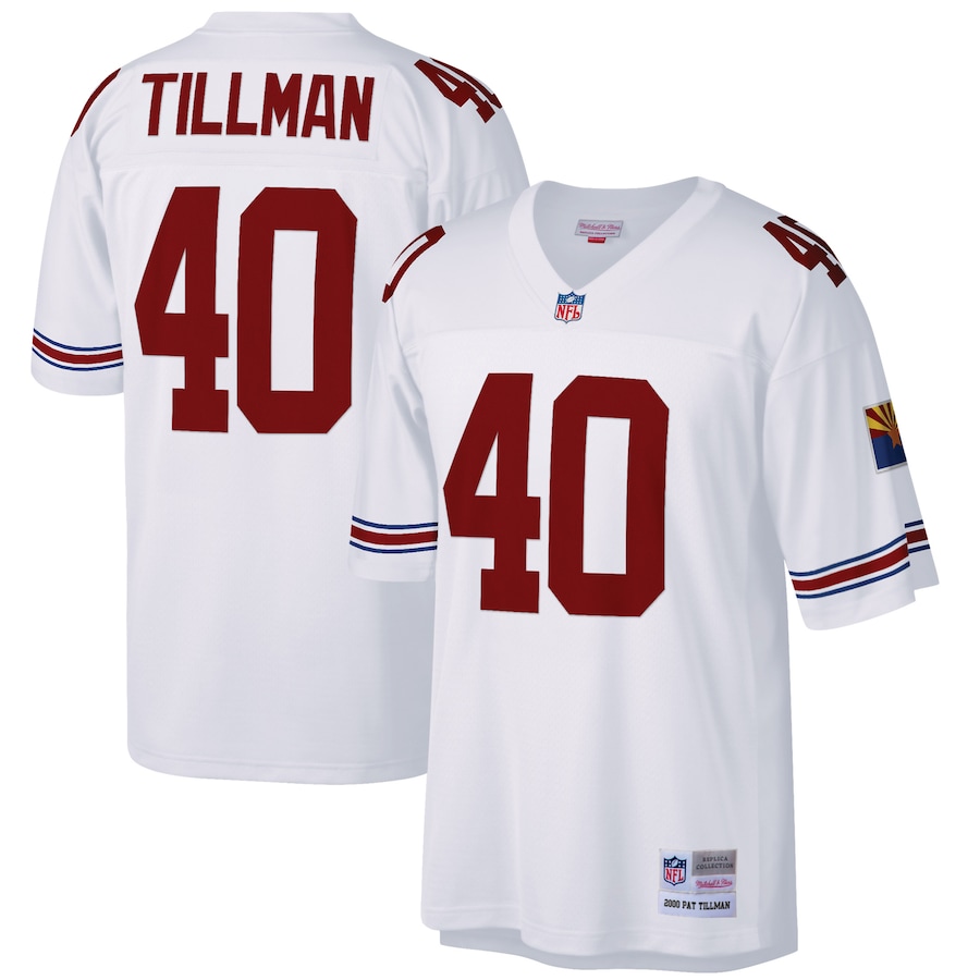 Men’s Arizona Cardinals Pat Tillman Mitchell & Ness White Big & Tall 2000 Retired Player Replica Jersey