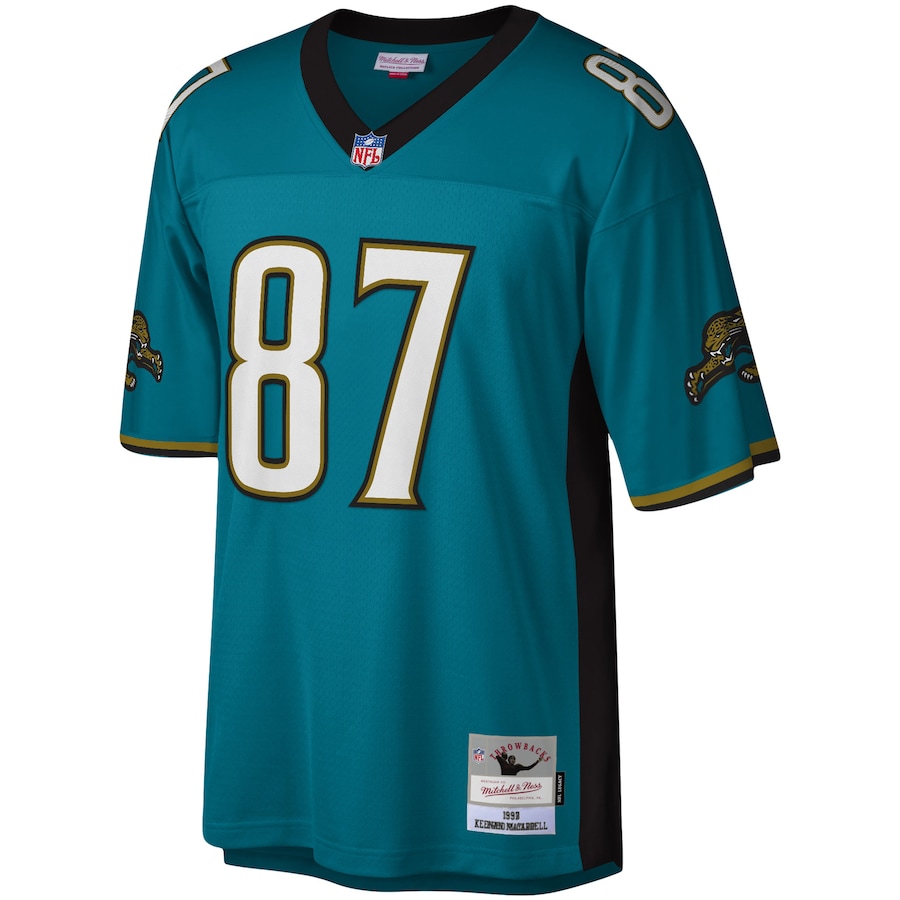 Men’s Jacksonville Jaguars Keenan McCardell Mitchell & Ness Teal Legacy Replica Jersey