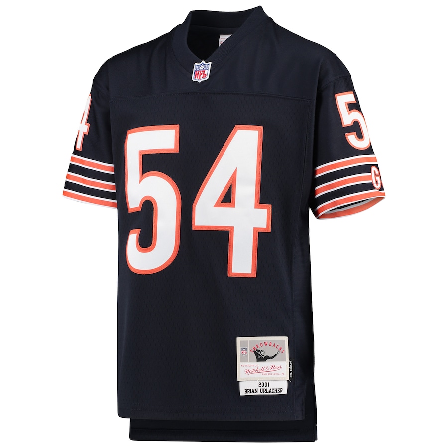 Youth Chicago Bears Brian Urlacher Mitchell & Ness Navy 2001 Legacy Retired Player Jersey