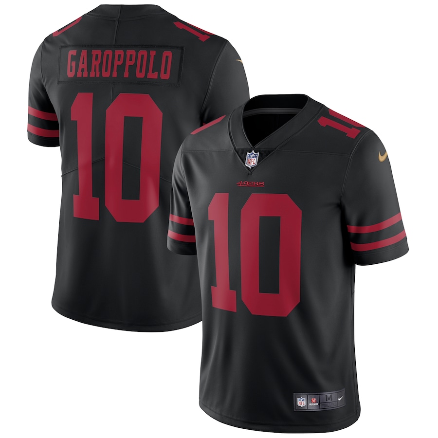 Men’s San Francisco 49ers Jimmy Garoppolo Nike Black Vapor Untouchable Limited Jersey
