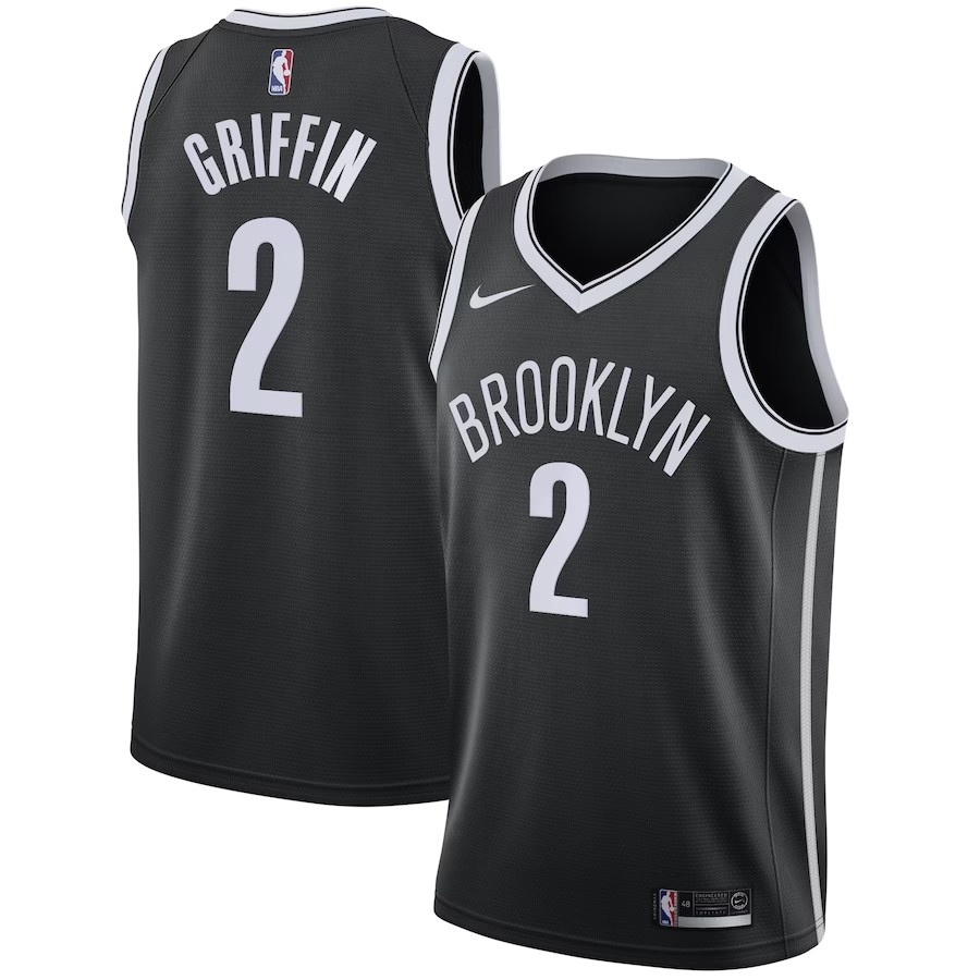 Men's Brooklyn Nets Blake Griffin Nike Black 2020/21 Swingman Jersey - Icon Edition