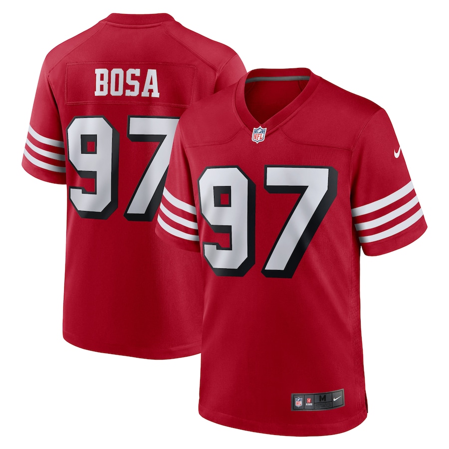 Men’s San Francisco 49ers Nick Bosa Nike Scarlet Alternate Game Player Jersey
