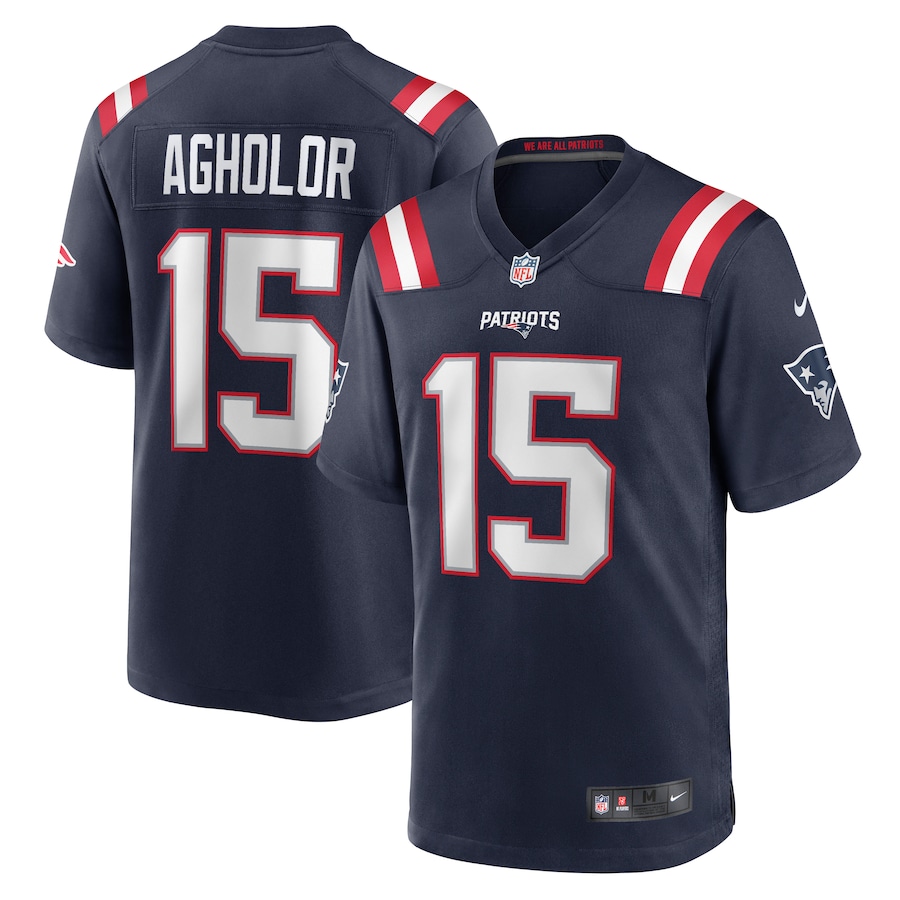 Men’s New England Patriots Nelson Agholor Nike Navy Game Player Jersey