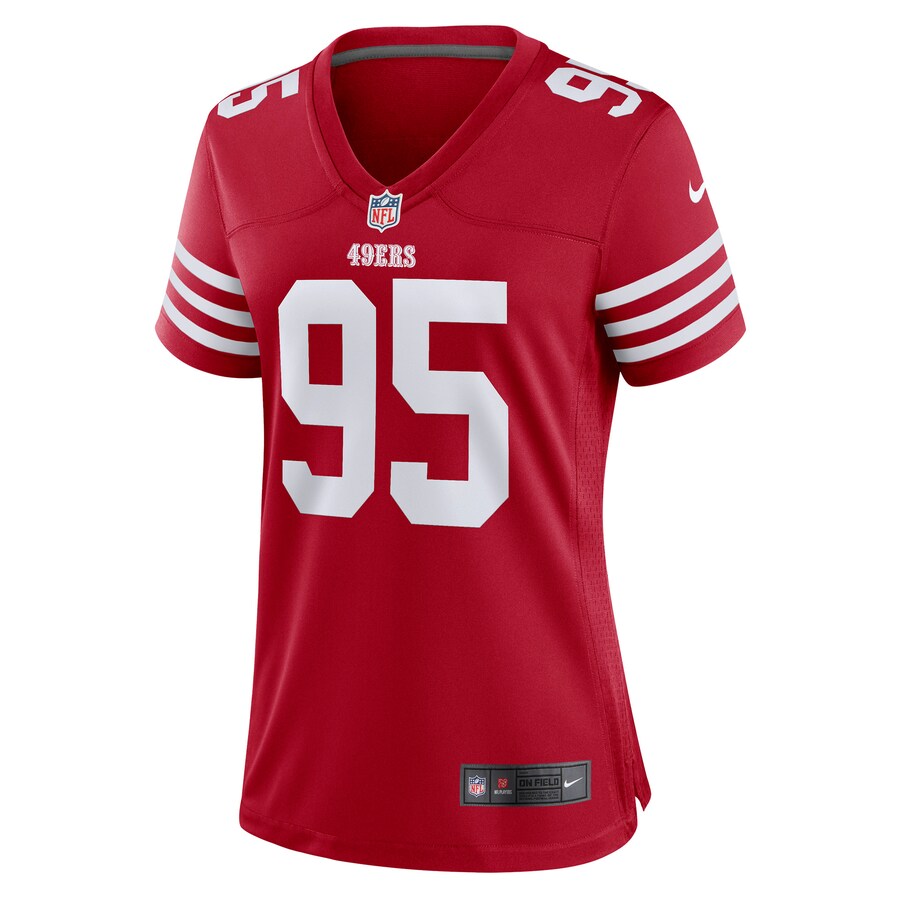 Women’s San Francisco 49ers Drake Jackson Nike Scarlet Game Player Jersey