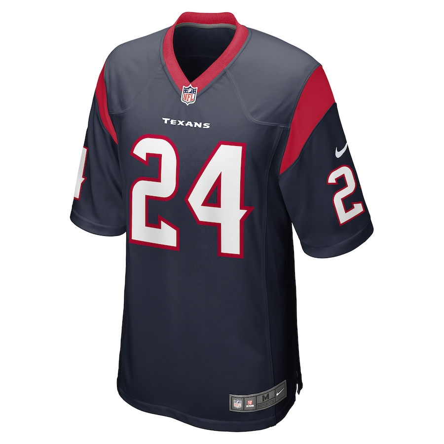 Men’s Houston Texans Derek Stingley Jr. Nike Navy 2022 NFL Draft First Round Pick Game Jersey