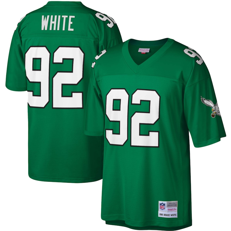 Men’s Philadelphia Eagles Reggie White Mitchell & Ness Kelly Green Legacy Replica Jersey