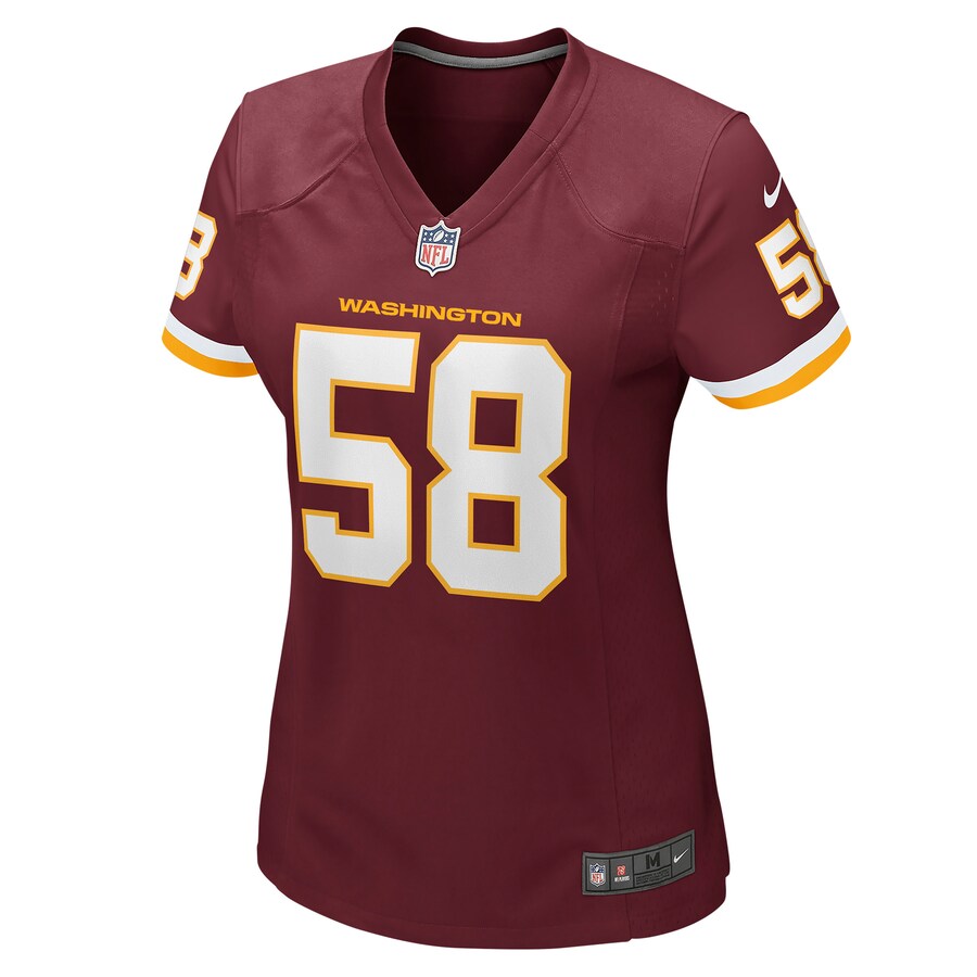 Women’s Washington Football Team Shaka Toney Nike Burgundy Game Jersey