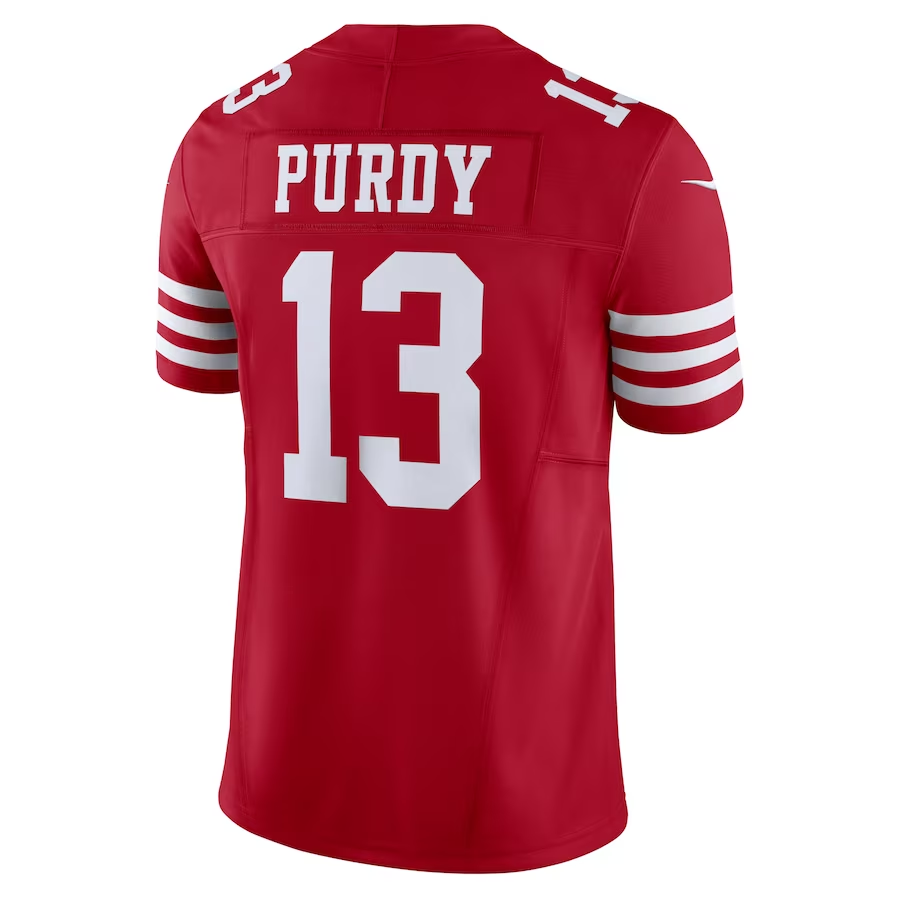 SF.49ers #13 Brock Purdy Scarlet Game Player Jersey Stitched American Football Jerseys