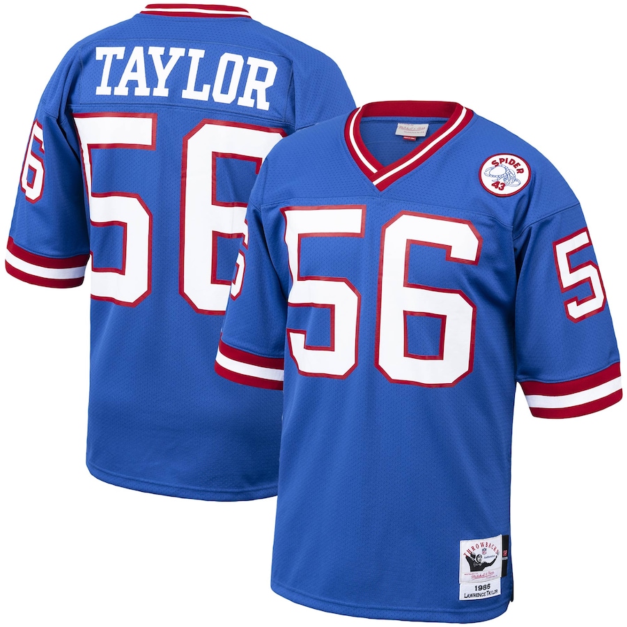 Men’s New York Giants Lawrence Taylor Mitchell & Ness Royal 1986 Authentic Throwback Retired Player Jersey