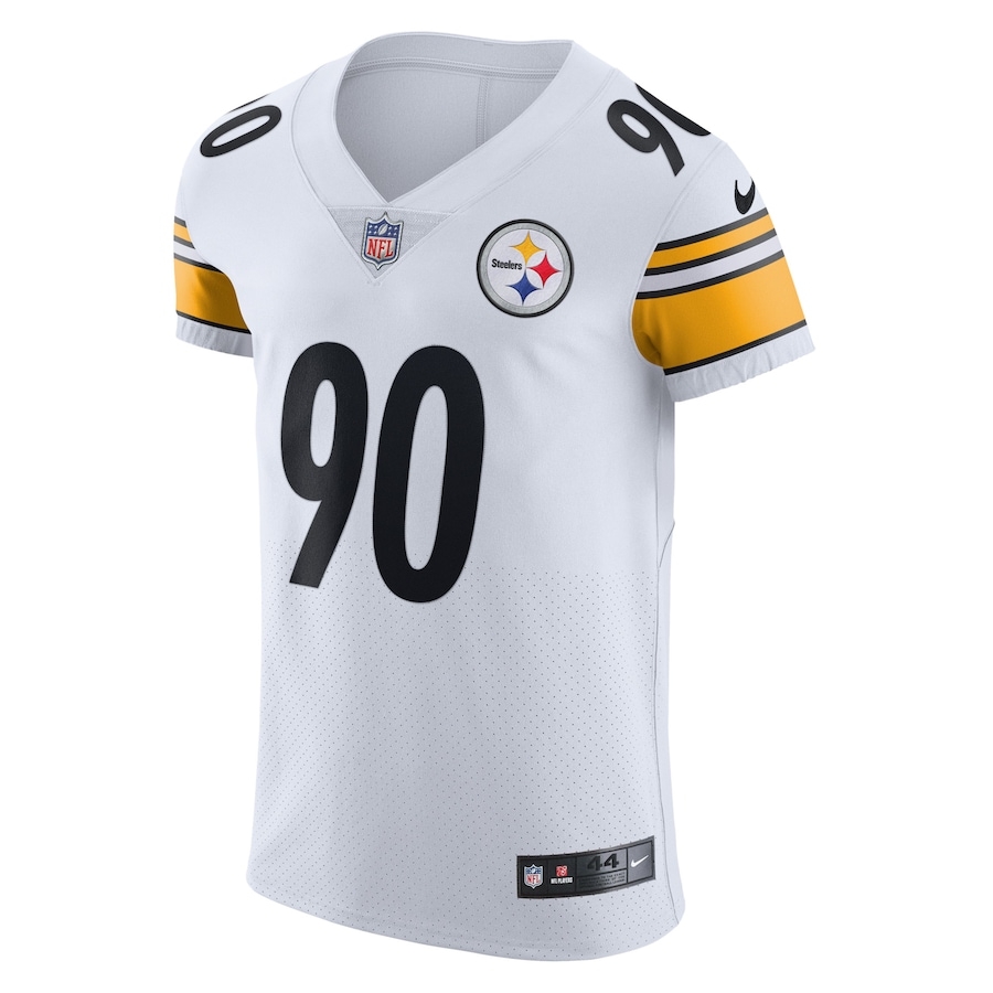 Men’s Pittsburgh Steelers T.J. Watt Nike White Vapor Elite Player Jersey